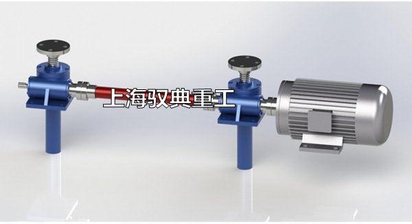 SWL絲桿升降機(jī)平臺，兩臺聯(lián)動布局圖